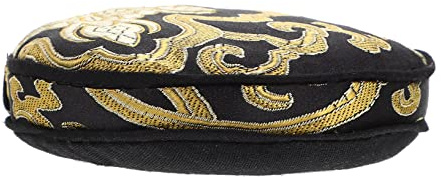 TOYANDONA Tibetan Singing Bowl Cushion Pillow Traditional Design for Meditation Home Decor Buddhism Practice Comfortable Decorative Holder for Sound Bowls