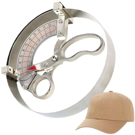 Protoence Strumento Di Misurazione Per Cappelli - Misuratore Circonferenza Testa - Righello Ad Alta Precisione Per La Circonferenza Interna Del Cappello Per Creazione Trapuntatura E Cucito