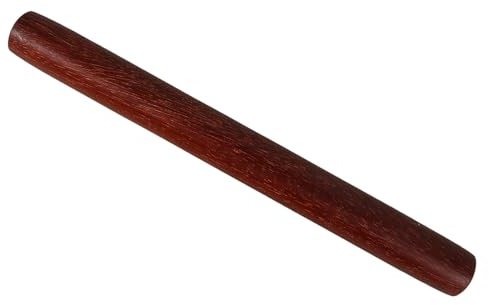 MUCKLILY Bastone da Tai Chi in Legno Rosso Robusto 33 Cm, Righello Portatile per Esercizi Kungfu, Accessorio per Allenamento Arti Marziali Uso Domestico e Praticanti