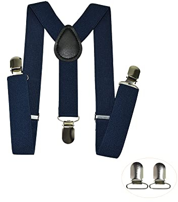 Lolitarcrafts Child Kids Suspenders and 2 Clips Sets for Boys Girls