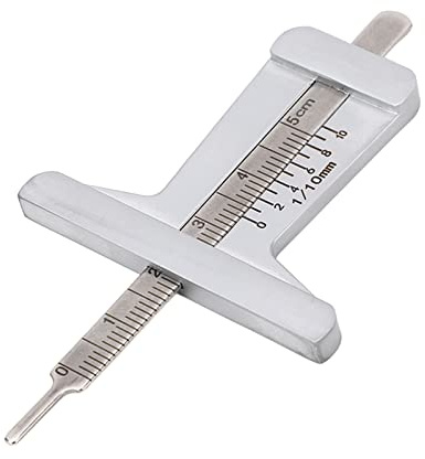 Calibrador Vernier de 0 a 50mm de Profundidad, Micrómetro, Herramienta de Medición, Medidor de Profundidad Portátil de Acero Inoxidable