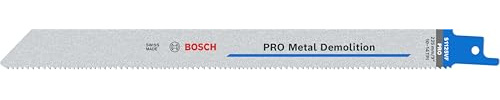 Bosch 2x Hoja de sierra sable PRO Metal S1125VF Demolition (para Tubos y perfiles metálicos, Metales no ferrosos, Longitud 225 mm, Professional Accesorios Sierra sable)