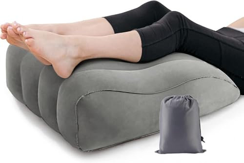 Yuandream Aufblasbare Keilkissen, Venenkissen Beinhochlagerungskissen, Beinauflage zum Beine hochlegen - Keilkissen Stützkissen für Beine Komfort Verbesserung und Verbesserung der Schlaf