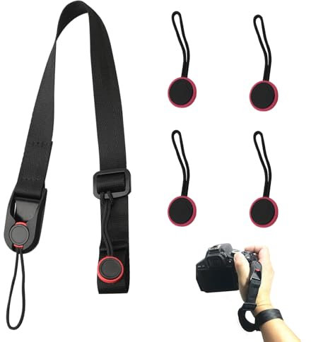 FOSDICK Correa de Muñeca para Cámara de Liberación Rápida - Ajustable y Segura para Fotógrafos (Negro)