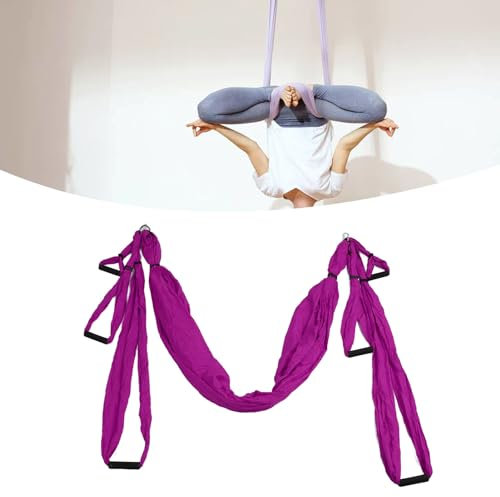 Aerial Yoga Hängematte Schaukel - Rutschfest Anti-Schwerkraft Pilates Swing Zum Aufhängen Mit Bein Stretcher für Fitness