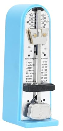 Luwecf Metrónomo Mecánico para Instrumentos de Cuerda Y Percusión, azul