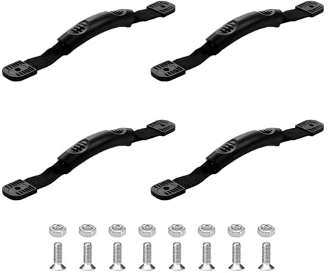 SENRISE 4 maniglie per il trasporto di kayak, in PVC, di pregevole fattura, accessori di ricambio per barche, con raccordi a vite, per piccole imbarcazioni, canoe e barche