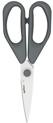Zyliss Einfache Haushaltsschere, 20 cm, Schere mit scharfer Edelstahlklinge und ergonomischem Griff, Für Aufgaben im Haushalt und in der Küche, Küchenschere, Grau