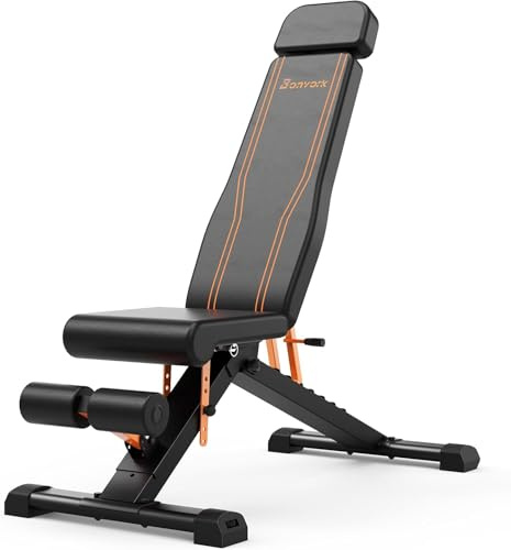 Banc de Musculation Pliable 400 Kg, Banc Musculation pour EntraîNement Incliné Et DéCliné Avec Dossier Allongé, éQuipement D'EntraîNement de Musculation pour Salle de Sport à Domicile