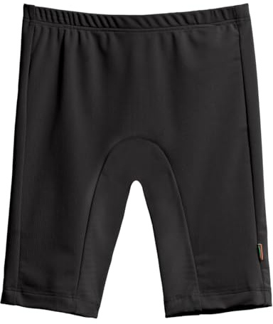 City Threads Girls and Boys Swim Jammers UPF 50+ Made in USA, Kids Swim Shorts for Team Practice and More (Black, 8)