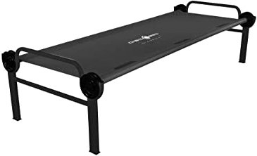 Disc-O-Bed Single L mit Beinverlängerungen schwarz (schwarzer Rahmen)