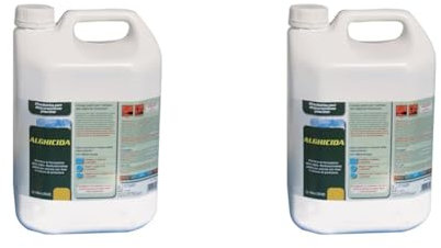 New Plast 2960 - Alghicida Doppia Funzione per Acqua Piscina, Tanica 5 lt (Confezione da 2)