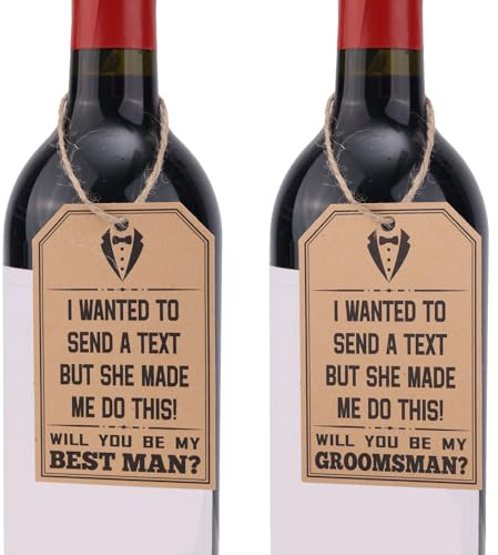 10st Groomsmen-Förslagskort, Humoristiska Groomsmen-Inbjudningskort Will You Be My Groomsman-Kort Bröllopsidéer Gåvor Set Inbjudningsförfrågan till Bröllopsceremoni