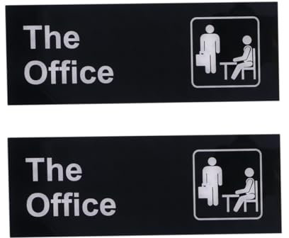 NUOBESTY 2piezas Letreros Acrílicos Para Empleados Señales Informativas De Oficina Fácil Montaje Con Autoadhesivos