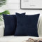 FDTERN 2er Set Navy Blau Kordsamt Kissenbezug 50x50CM Weich Moderne Dekorative Kissenbezüge Kissenhülle Dekokissenbezug Sofakissen Dekokissen Boho Deko für Sofa Schlafzimmer Wohnzimmer Balkon