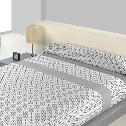 Sedalinne - Juego sábanas térmicas Fabiola - Sábanas de Invierno - Tejido Pirineo - Juego de 3 Piezas (Encimera + Bajera + Funda Almohada) Cama 90x190 cm. Color Gris