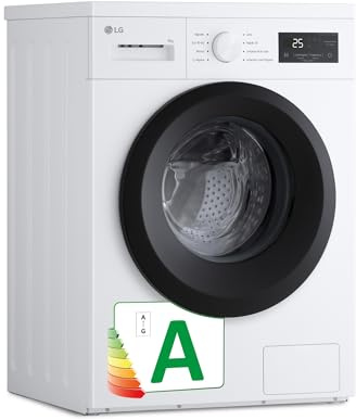 LG F4A1009NWK - Lavadora, 9 kg, 1400 rpm, Carga Frontal, 8 Programas, Programa Rápido y Programa Lavado a Mano, Fondo Especial Reducido, Display LED, Serie 100, Color Blanco