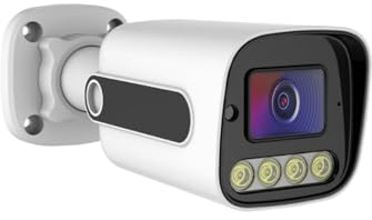 5MP PoE CCTV Camera, Full Colour 3K Super HD, 2.8mm Wide Angle Lens, Colour Night Vision, IP66 Weatherproof for Outdoor Indoor CCTV Surveillance System