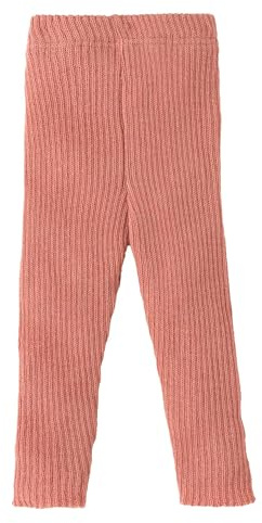 Legging en tricot pour bébé et enfant - 100 % laine mérinos bio - Respirant, chaud et doux - Unisexe - Taille 62-140 - Durable et équitable - Extensible - Fabriqué en Allemagne, rose doux, 62-68