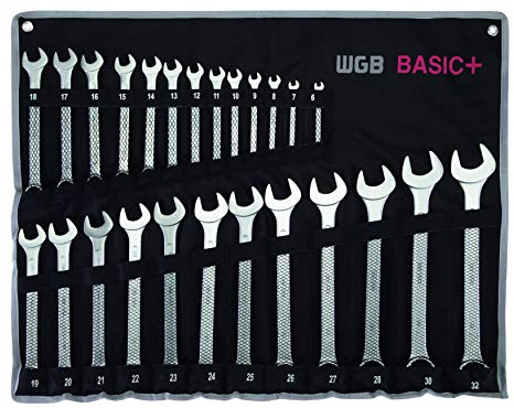 Set di chiavi combinate DIN 3113 A | CrV | No.9230 RT | 25 pz. 6-32 mm | WGB