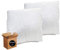 FitYo Lot de 2 Coussins en Flocons de mémoire de Forme carré 60 x 60 cm Oreiller matelassé Anti acariens et Anti Transpirant lot crée