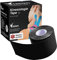 Vision Kinesiologie Tape Schwarz – 5 cm x 5 m – Kinesio Tape mit extra starkem Halt – Super hautverträgliche Kinesio Tapes – Tape Kinesio – Atmungsaktives und wasserfestes Physio Tape