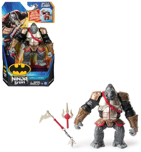 DC Comics, Batman Ninja, 15cm Gorilla Grodd Action-Figur, Battle Moves, mit Zubehör, ab 4 Jahren