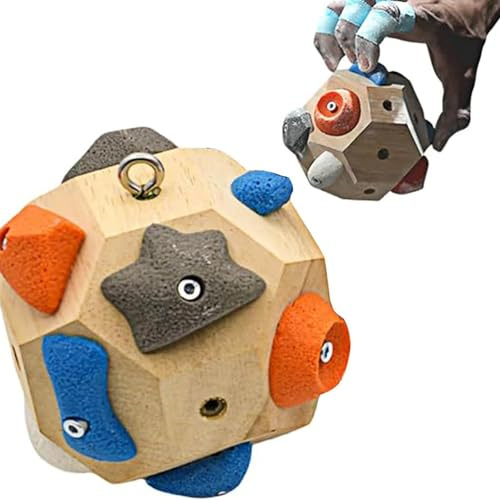 Blocco Boulder realizzato a mano, Allenatore portatile per arrampicata su roccia per forza di dita e presa, Strumento di allenamento per bouldering, Simulazione di arrampicata su roccia sempre