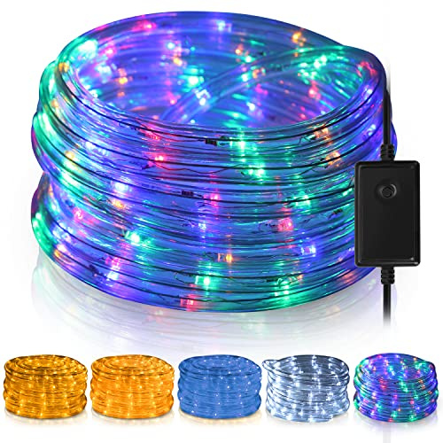 SWANEW LED Tubo Luminoso, 40M 960LED Luci a Corda Esterno Interno, Tubo Luminoso Impermeabile, Luci Stringa da Giardino tetti, LED tubo flessibile per Festa-Colorato