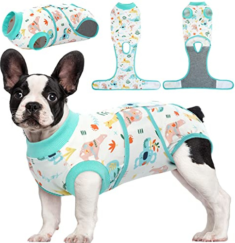 Kuoser Combinaison de convalescence chirurgicale pour chiens mâles/femelles, chats, chemise de récupération pour animaux domestiques, gilet post-opératoire, alternative au collier électronique