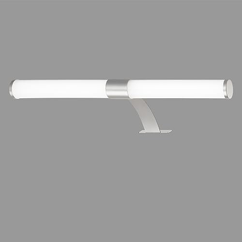 BRILONER Lampada LED a Specchio per Bagno, Lampada a Specchio 2 In 1, Lampada da Mobile, Lampada da Parete, Ip44, Colore Luce Bianca Neutra, 6W, Cromo Opaco, 40 cm