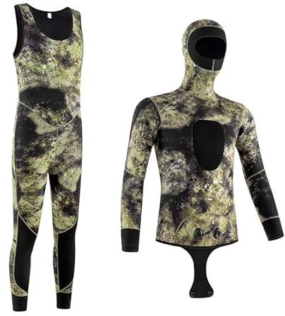oenyaeu Traje de neopreno para adultos de 3 mm y 5 mm, traje de neopreno para hombre, traje de neopreno de surf para hombre, traje de neopreno completo para hombre, traje de neopreno para buceo, traje