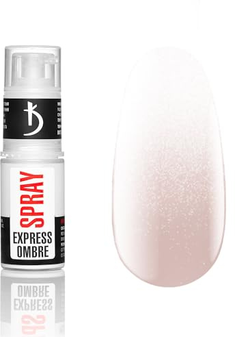 Kodi Professional Express Spray Powder para Uñas Ombre White - Polvo para Uñas - Esmaltes Semipermanentes - Pintauñas Holográfico - Polvos de Color Efecto Brillo - Nail Art