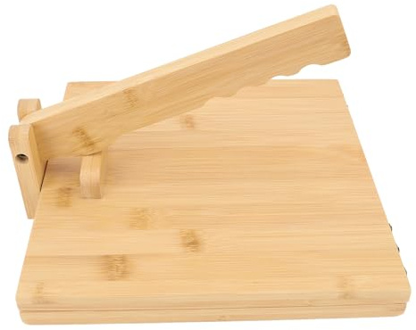 Pressa per Tortilla in Legno con Mattarello e Carta Pergamena, Ideale per la Domestica