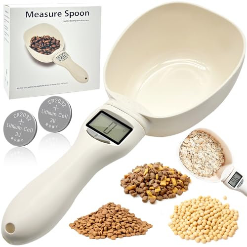 PICKONA Digitaler Messlöffel - 800g/1g Digitale messlöffel, 2025 Messlöffel Waage für Gewürze, Vertrieb von Tierfutter, Feinwaage Messlöffel mit Griff und Bildschirm, Digital Measuring Spoon