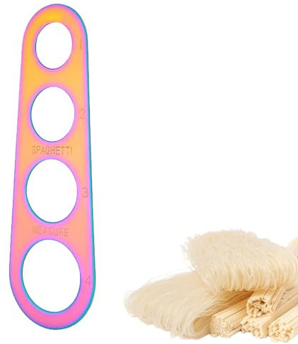 Aparatos de control de porciones de pasta de acero inoxidable | Herramienta de medición de espaguetis | Tamaños de porción para medir espaguetis | Instrumento de medición de superficie | Dispositivo