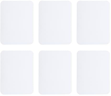 QUARKZMAN Flicken zum Aufbügeln 6 Stück, 125x95mm Patches zum Aufbügeln, Aufbügelflicken für Kleidung, Hosen, Flicken und Dekorieren - Weiß