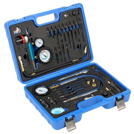 GEARMONSTER Probador de compresión profesional para motores de pérdida de presión, compatible con motores diésel y gasolina, comprobador de pérdida de presión