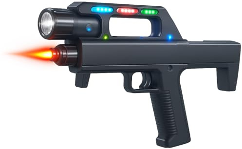 Copper Top Kids Flash Folding Toy Gun – 45.7 cm Battery-Operated Light-Up Toy Gun with Music & Infrared Safe Play, Foldable Design, Sound & Flash Blaster Toy for Boys & Girls Ages 3+