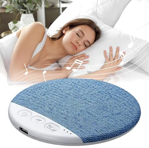Altoparlante Per Cuscino Ultrasottile - Tecnologia A Conduzione Ossea Con Rumore Bianco E Timer | Altoparlanti Wireless Wireless Per Dormire Sotto Il Cuscino, Per Traversine Laterali E Viaggi
