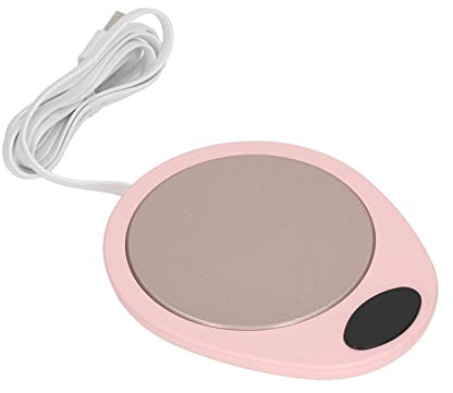 SIXRUN Scaldatazze USB, Scaldatazze Elettrico in ABS con Temperatura Costante 131°F, Accensione Automatica, Piastra Riscaldante Impermeabile per caffè, tè, Latte, Sulla Scrivania, Ufficio, Casa