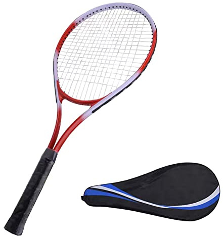 Jenivaint Tennisklubba, 27 Tum Enkel Racket med Bärväska | Lättviktsdesign på 8,8 Oz, Bruten Vindram, 27 Tum Standardlängd, Ergonomiskt Handtag, Bärväska Ingår