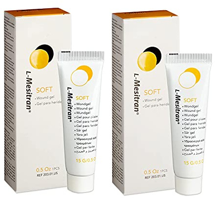 Medical Grade Honey Wound Gel Healing Ointment for Scars Abrasions Burn Hypoallergenic & Soothing Properties for Acute and Superficial Wounds for Elderly & Adults (2 Tubes of 0.5oz)