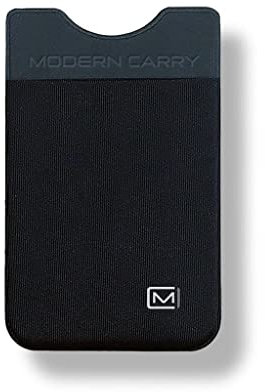 Modern Carry Slim Kreditkartenetui ultradünn (schwarz mit 2 Kartenfächern)