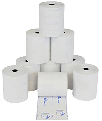 Confezione 100 Rotoli Termici mm 57x30 mt Omologati per Registratore di Cassa Carta Termica 1^ Qualità