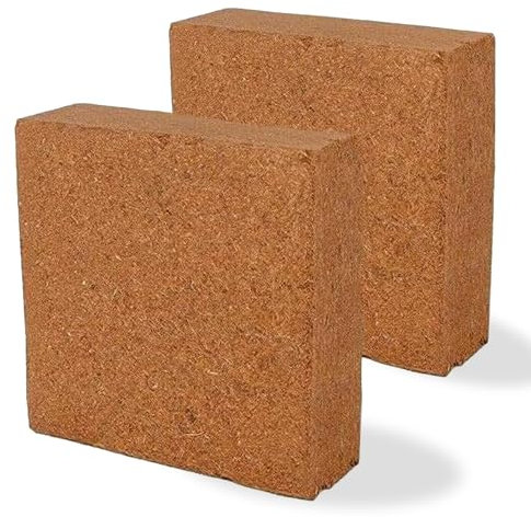 Fibra di Cocco, 100% Naturale, Blocco da 5 Kg Disidratato, Produce 70 Lt., Substrato per Terrario, Terriccio per Coltivazione di Piante, Fiori e Ortaggi