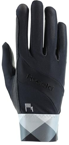 Roeckl Sports Reithandschuh Martingal, Freizeit Sommer Handschuh, Schwarz 7