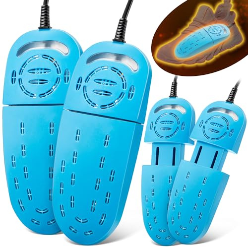 Dunkive 2 Pack Shoe Dryers Portable, Boot Dryer, Telescopic Electric Shoe Warmer Machine for Sneaker Socks Gloves, Blue