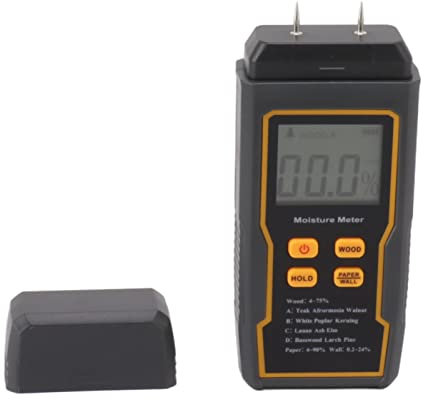 Détecteur d'humidité Multifonctionnel 4 Modes Mémiennes d'humidité Numérique avec écran LCD pour Matériau de Construction de Paroi en Bois