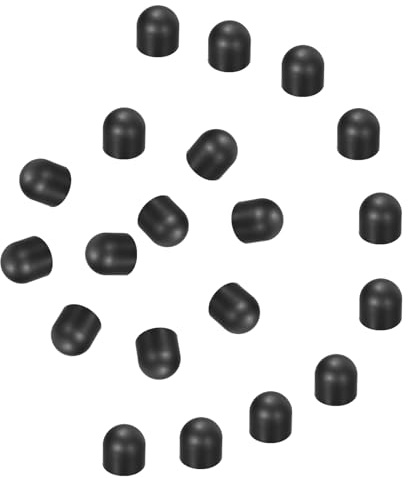 sourcing map 20Pcs Replacement Stylus Pen Tips 10mm Conductive Capacitive Touch Screen Pens Tips Silicone Rubber, Black